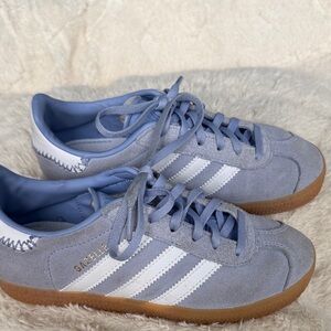 Adidas Gazelle Light Blue/purple suede sneakers